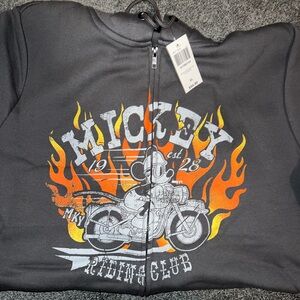 Box lunch Mickey motorcycle zip up jacket